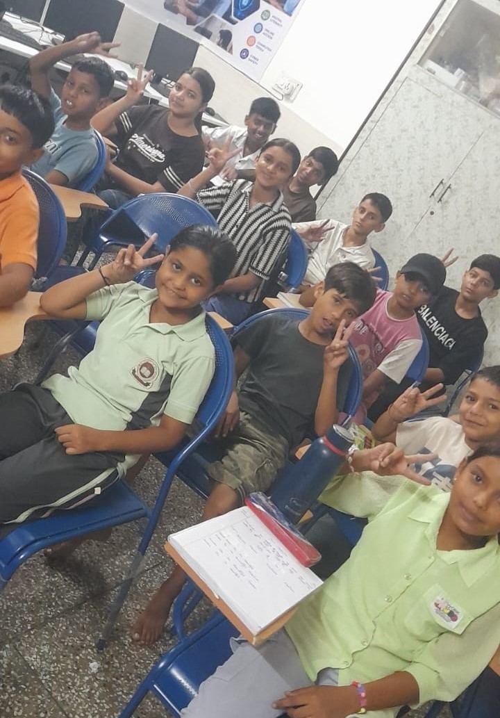 Happy students